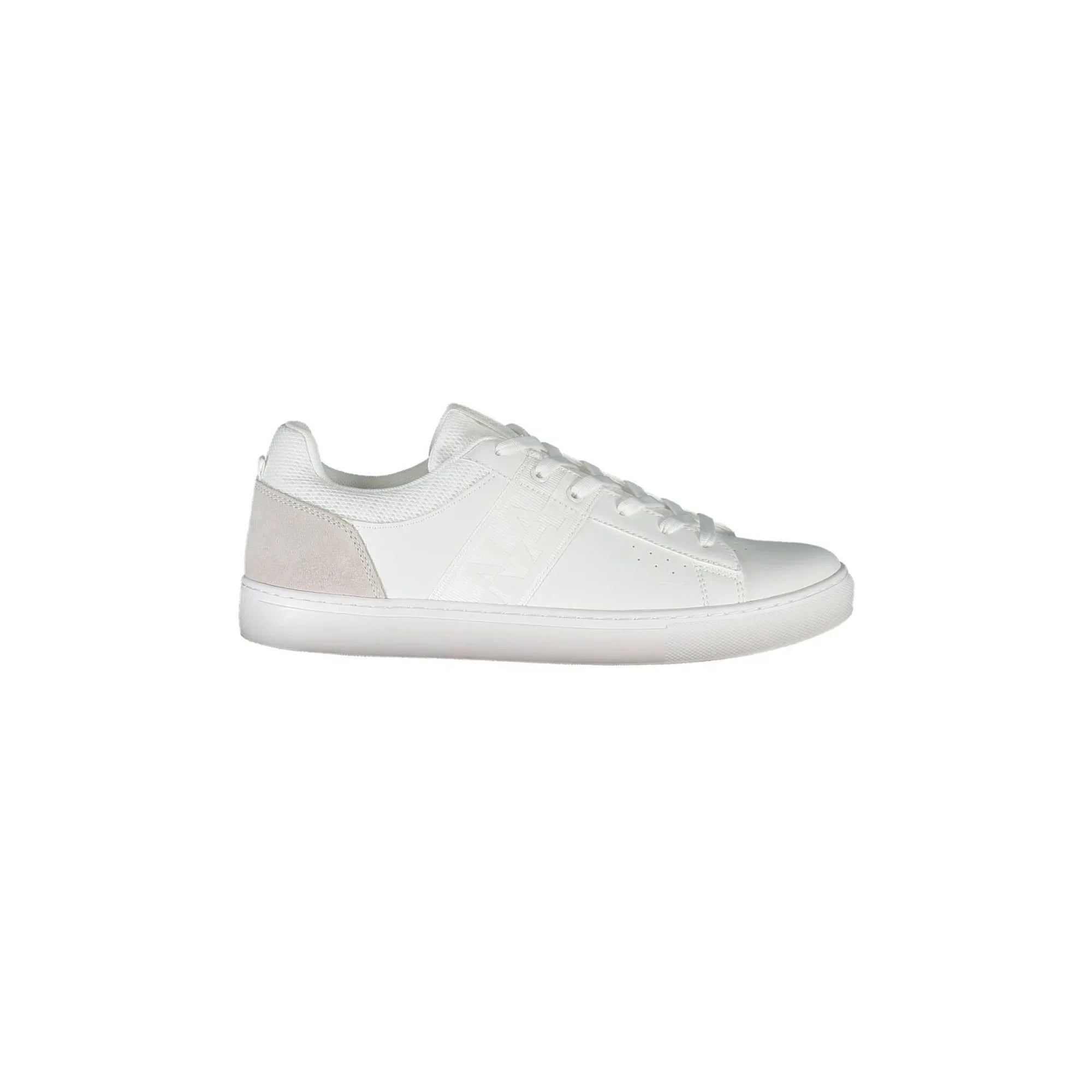 NAPAPIJRI SHOES Men's White Sneakers with Contrast Details