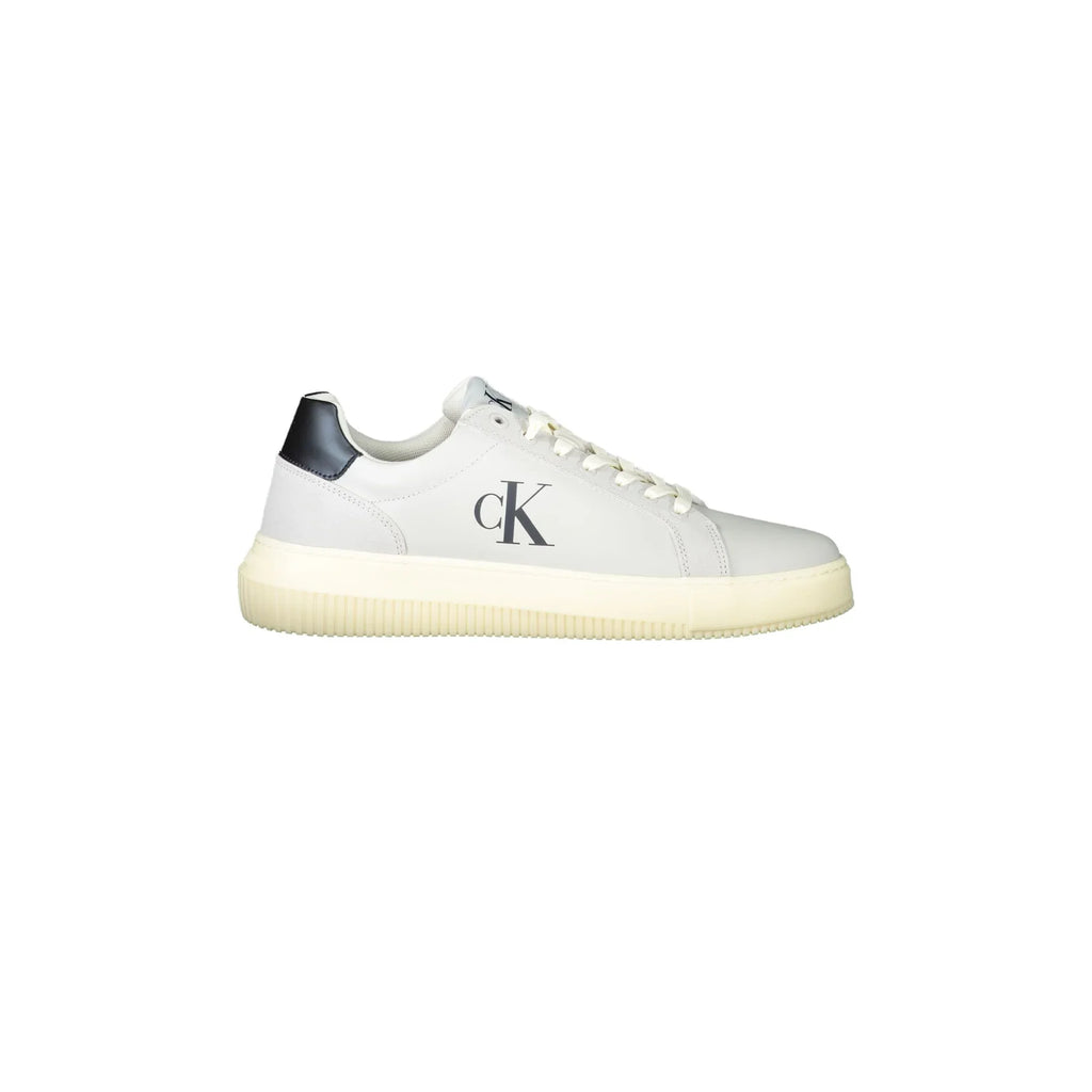 CALVIN KLEIN Scarpe Sneakers Uomo Grigie con Dettagli a Contrasto e Plantare Removibile