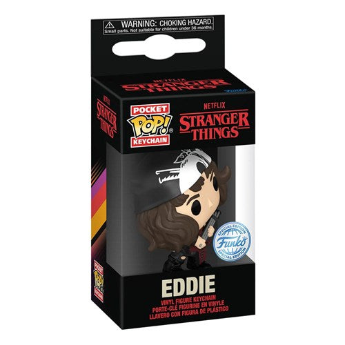 Funko Pop! Pocket Keychain - Netflix Stranger Things (Eddie w/ Guitar) Keychain