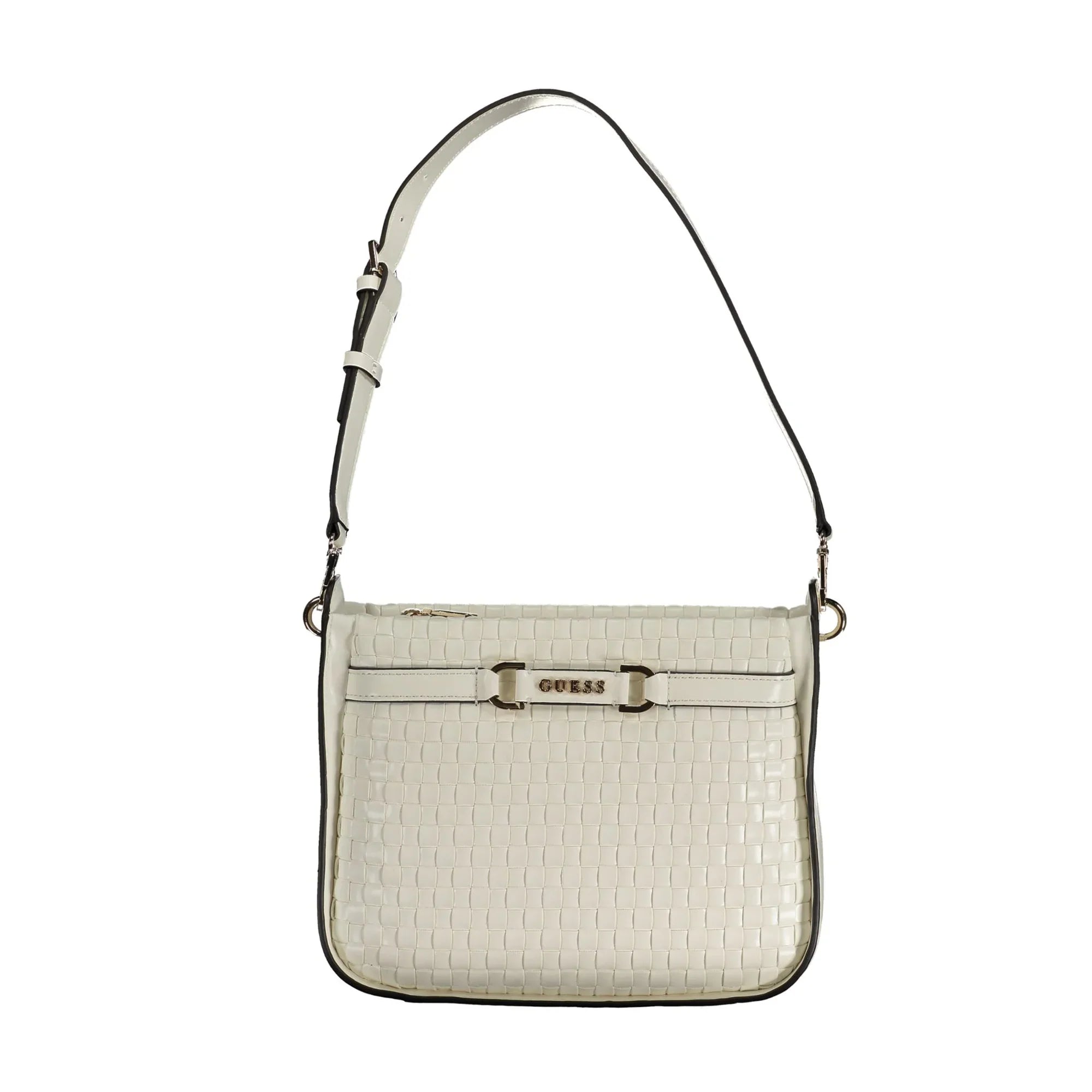 GUESS JEANS Women's MAJKA White Bag with Adjustable Handle