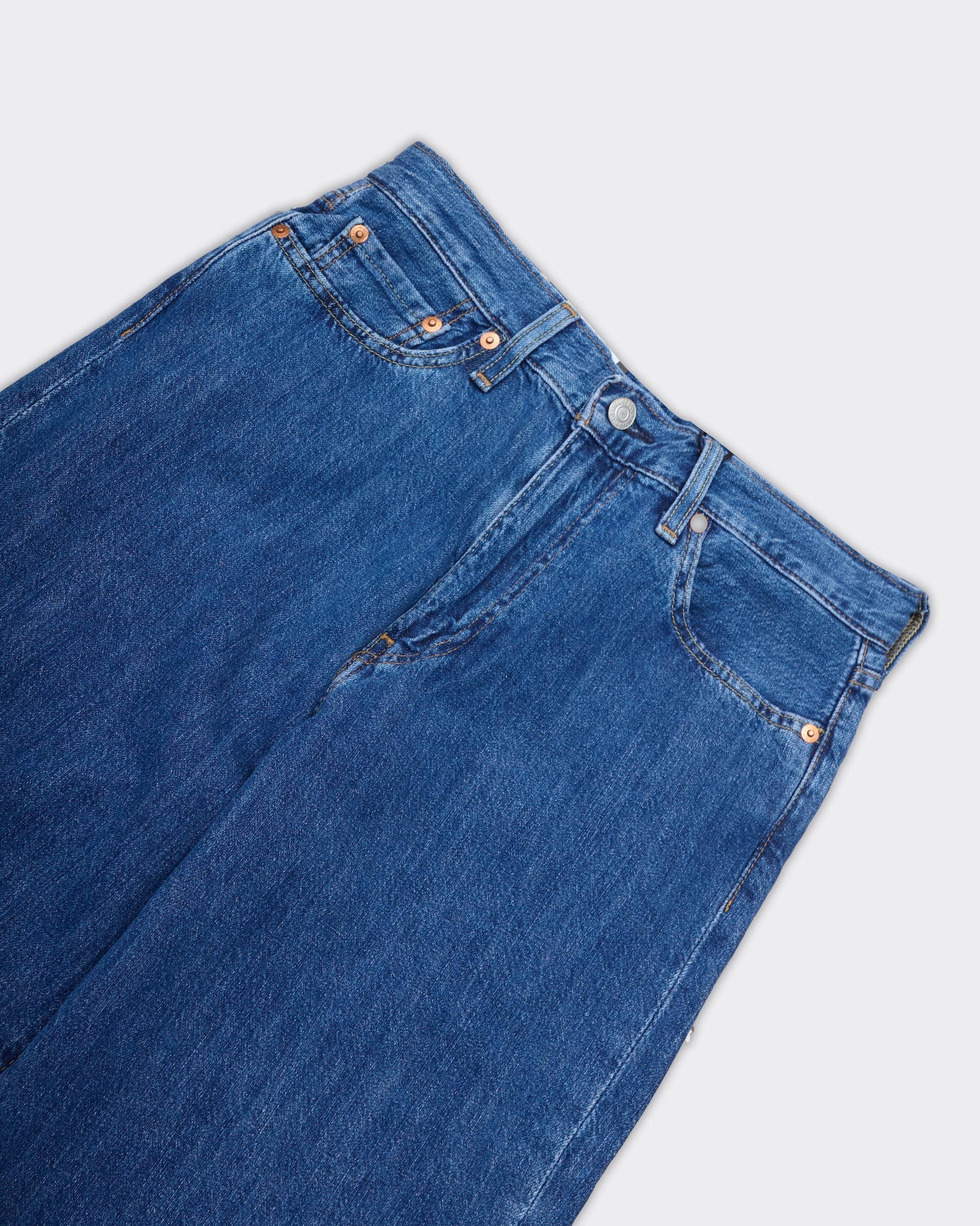 Jeans Loose 568 Straight 'Tailored Scholar' Med Indigo