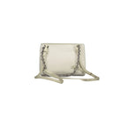 Calvin Klein Women's Beige Bag with Chain Handle and Removable Shoulder Strap