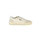 BLAUER Sneakers Uomo Bianche con Lacci e Dettagli a Contrasto