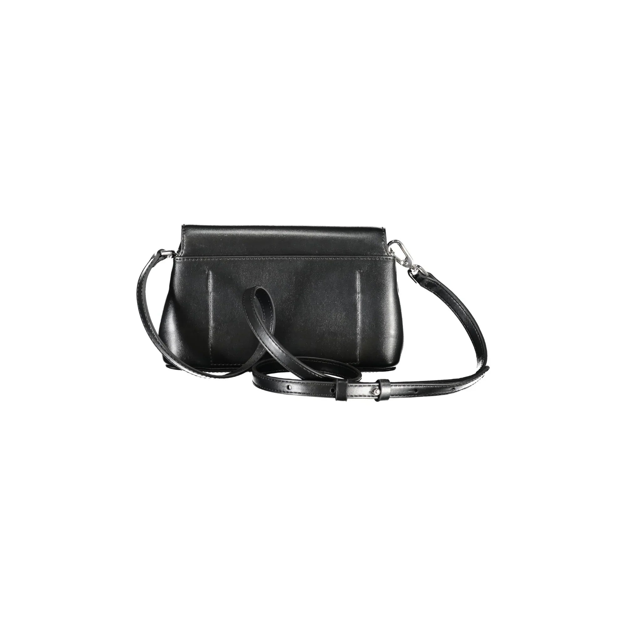 CALVIN KLEIN Women's Black Crossbody Bag with Snap Closure