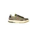 BLAUER Sneakers Uomo Verdi con Lacci e Dettagli a Contrasto