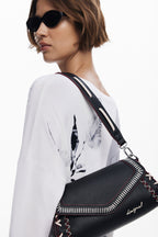 DESIGUAL Women's Black Manhattan Pespuntes Zarauz Shoulder Bag