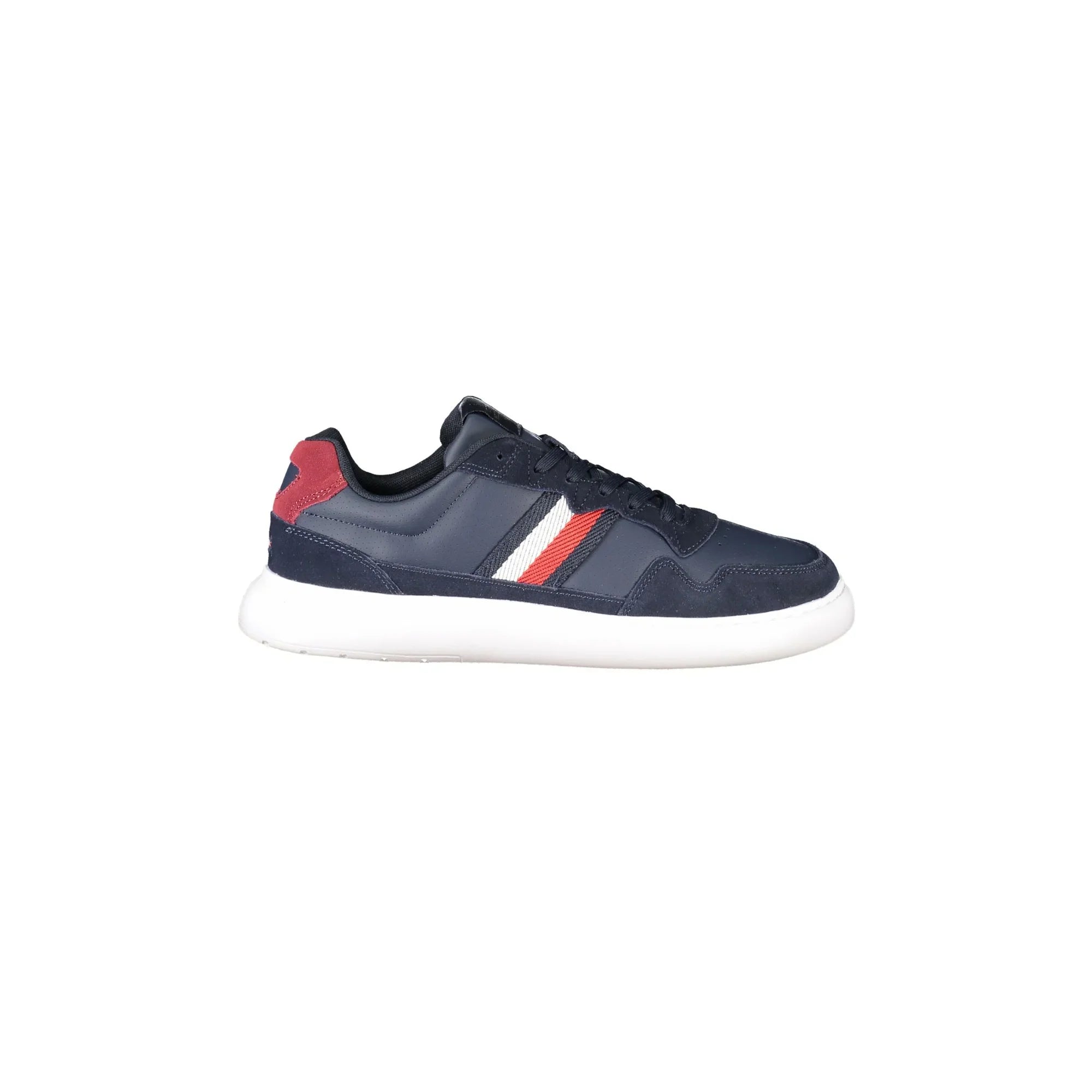 TOMMY HILFIGER Men's Blue Sport Shoe with Embroidery and Contrast Details