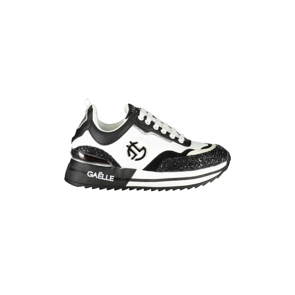GAELLE PARIS Scarpe Sneakers Donna Nere con Dettagli a Contrasto
