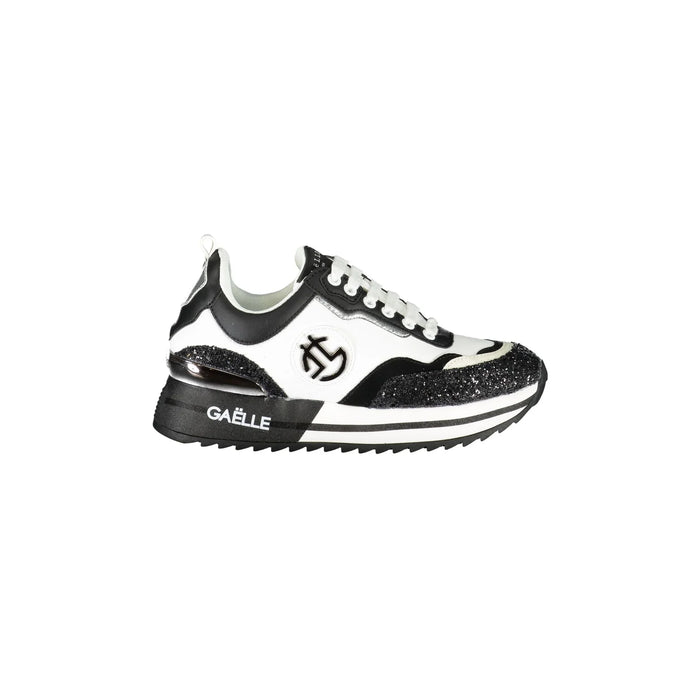 GAELLE PARIS Scarpe Sneakers Donna Nere con Dettagli a Contrasto