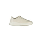 CALVIN KLEIN Scarpe Sneakers Donna Beige con Dettagli a Contrasto