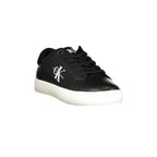 CALVIN KLEIN Scarpe Sneakers Uomo Nere con Dettagli a Contrasto e Logo