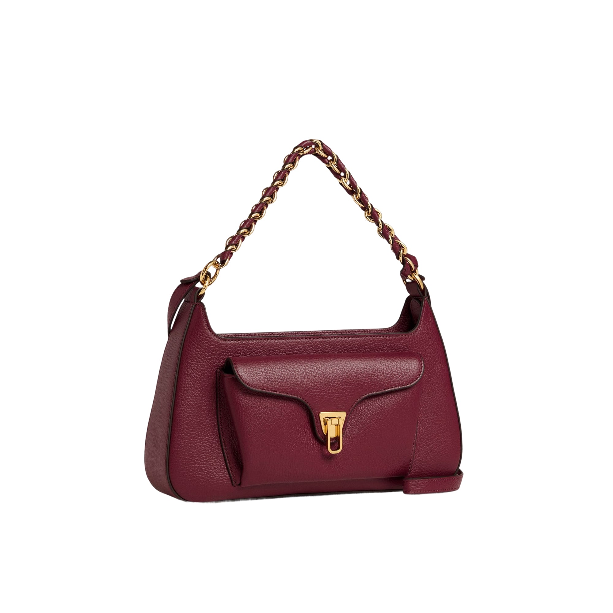 COCCINELLE Women's Red Shoulder Bag, Genuine Leather, Beat Generation