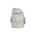 GAELLE PARIS Women's White Sneakers with Double Logo Laces