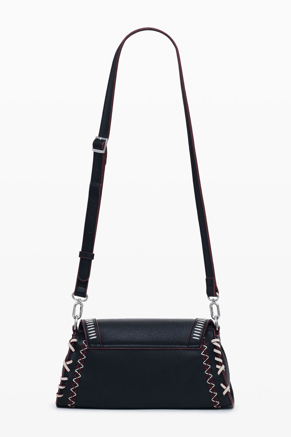 DESIGUAL Women's Black Manhattan Pespuntes Zarauz Shoulder Bag