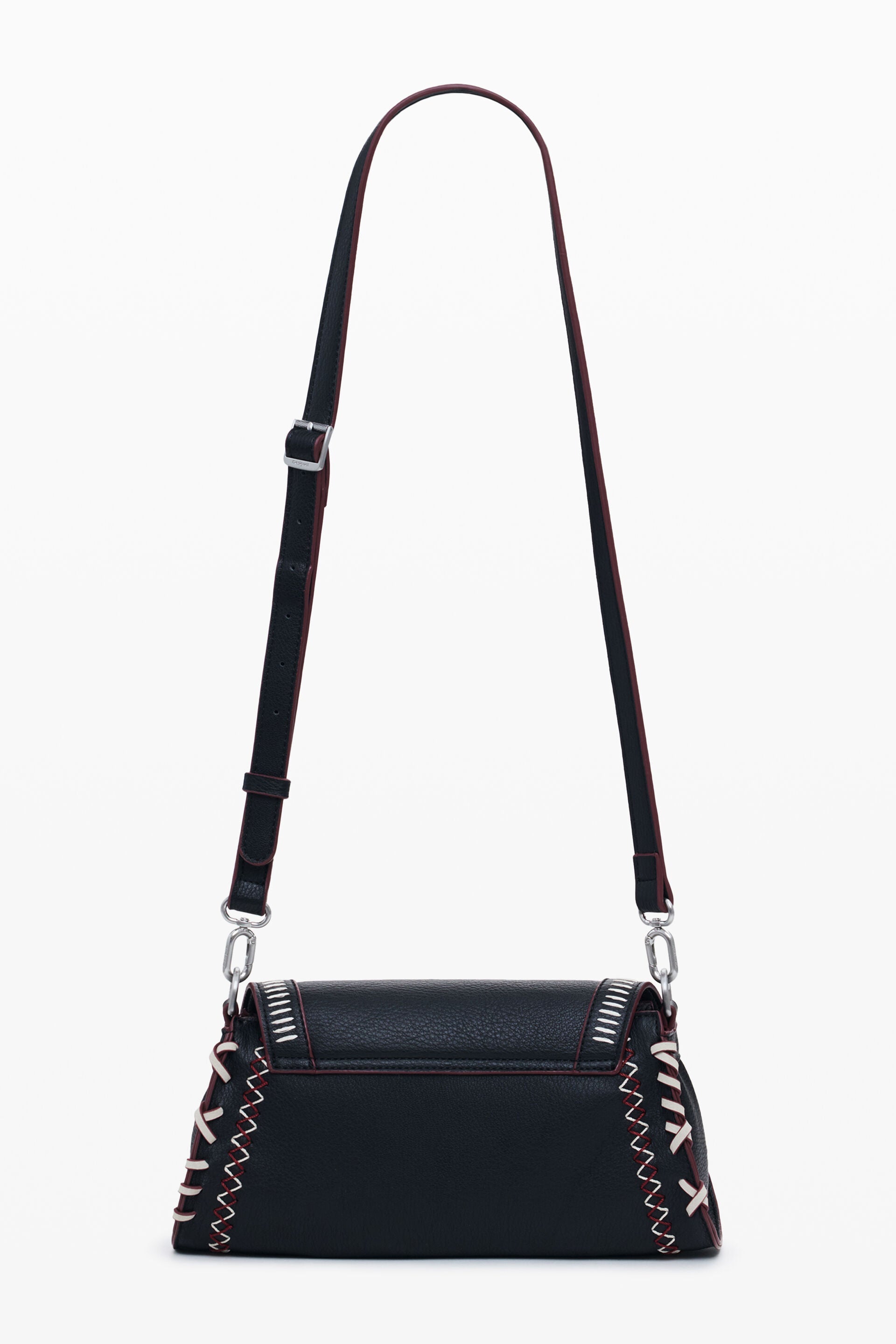 DESIGUAL Women's Black Manhattan Pespuntes Zarauz Shoulder Bag