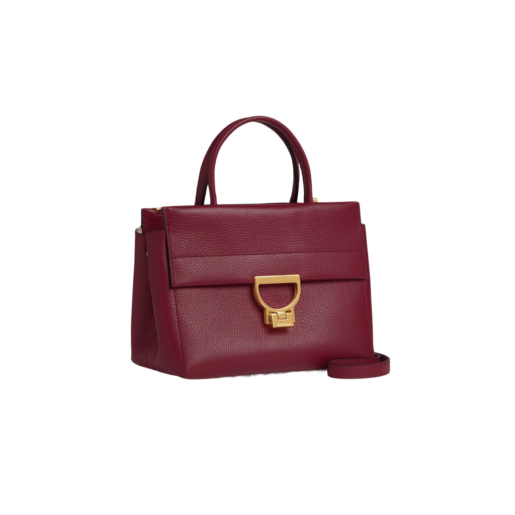 COCCINELLE Borsa Donna a Mano con Tracolla Viola, In Vera Pelle, Arlettis Medium
