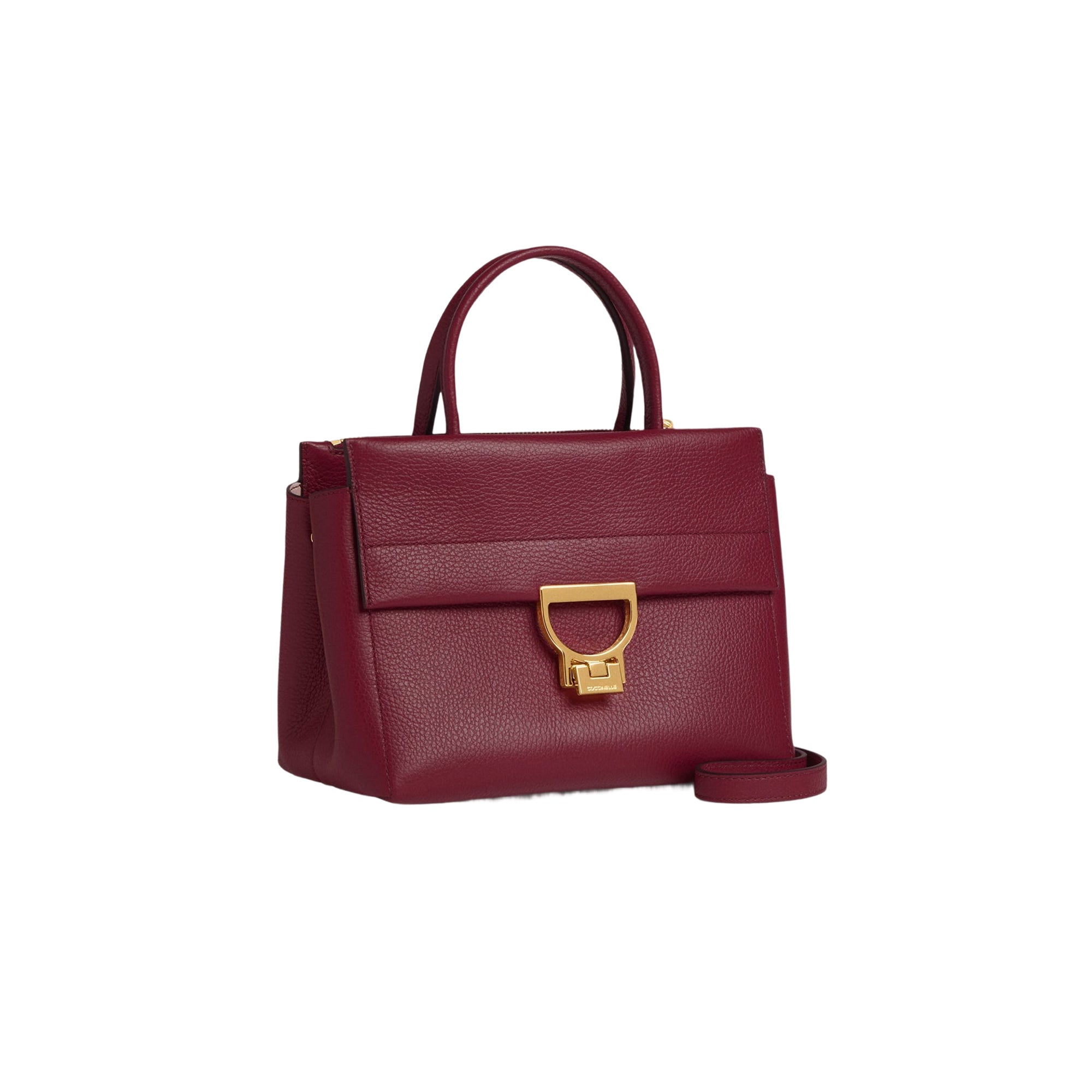 COCCINELLE Women's Handbag with Shoulder Strap Purple, Genuine Leather, Arlettis Medium