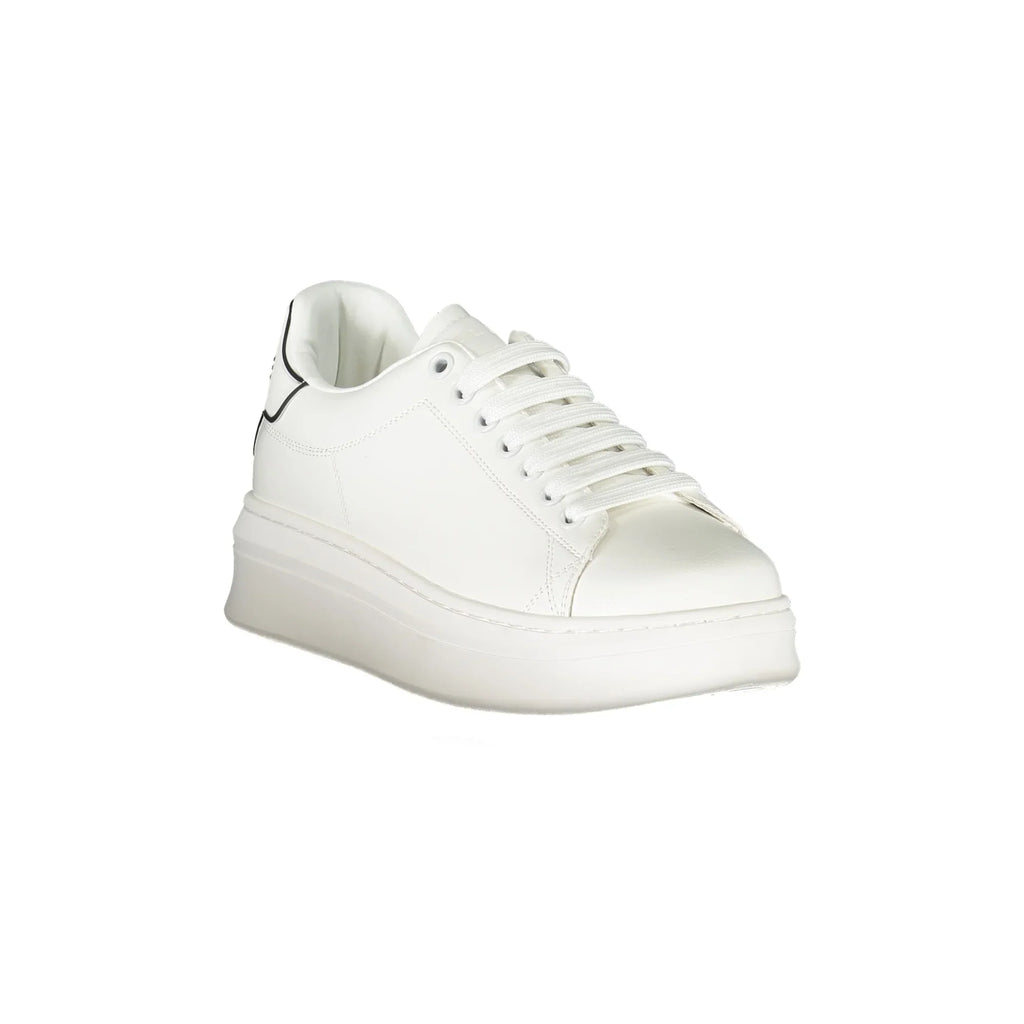 GAELLE PARIS Scarpe Sneakers Donna Bianche con Dettagli a Contrasto