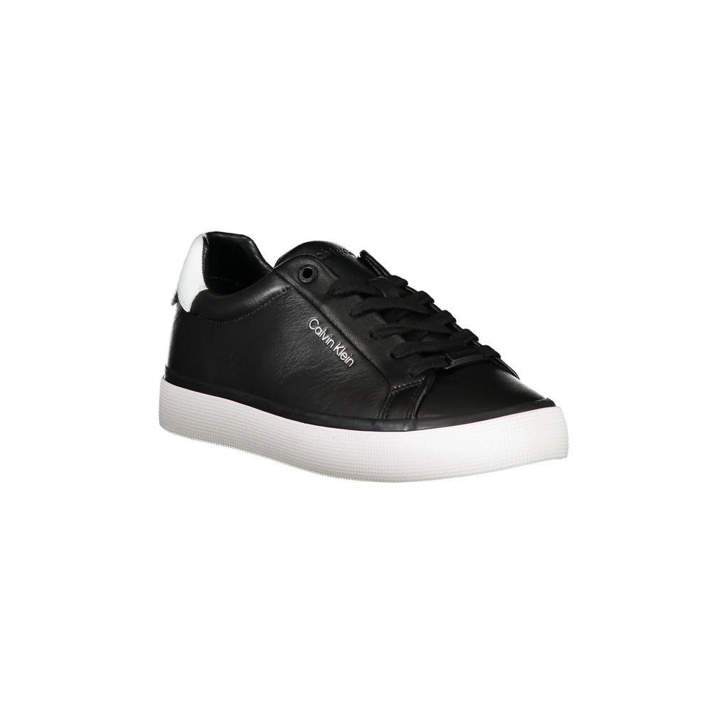 CALVIN KLEIN Scarpe Sneakers Donna Nere con Dettagli a Contrasto