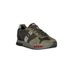 BLAUER Sneakers Uomo Nere con Lacci e Dettagli a Contrasto