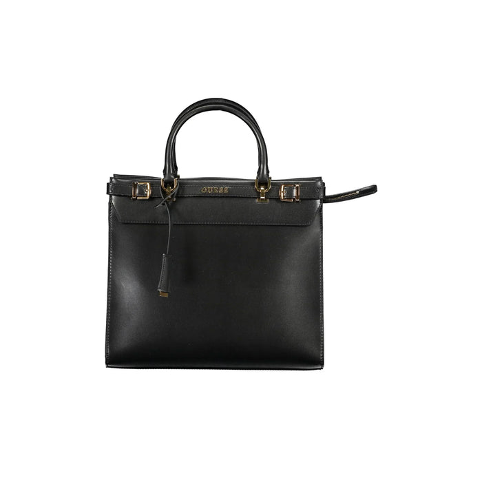 GUESS JEANS Women's Black Handbag with Logo and Shoulder Strap SESTRI LOGO