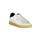 BLAUER Scarpe Sneakers Uomo Bianche con Dettagli Neri