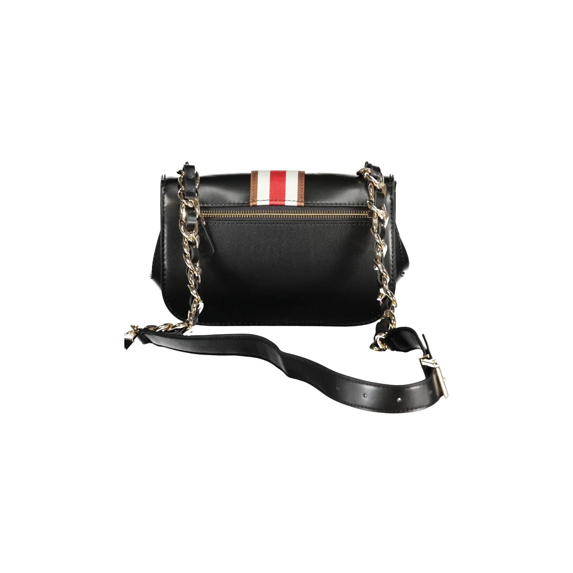GUESS JEANS Women's Black Nelka Shoulder Bag with Chain