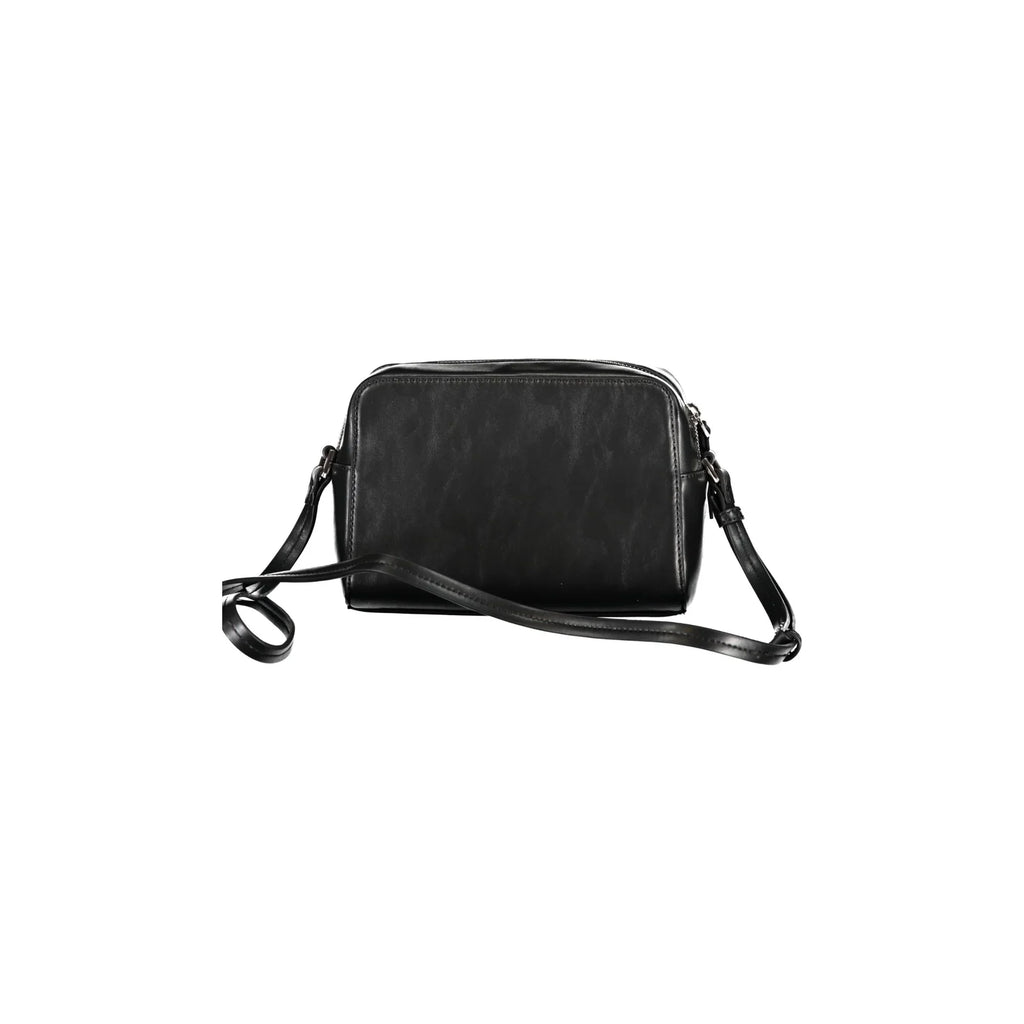Calvin Klein Women's Black Adjustable Shoulder Bag with Zip and Magnet