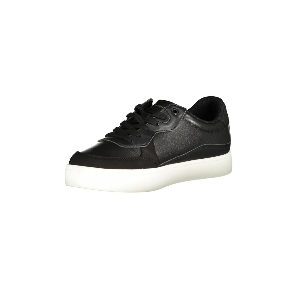 CALVIN KLEIN Men's Black Sports Shoes with Contrast Details