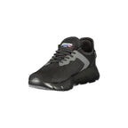BLAUER Sneakers Uomo Nere con Lacci e Dettagli a Contrasto