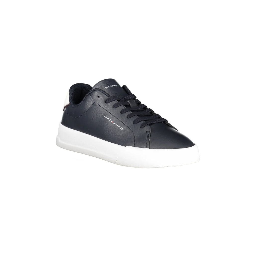 TOMMY HILFIGER Scarpe Sneakers Uomo Blu con Dettagli Bianchi