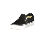 VANS Scarpe Sneakers Donna Nere Slip-On con Dettagli a Contrasto