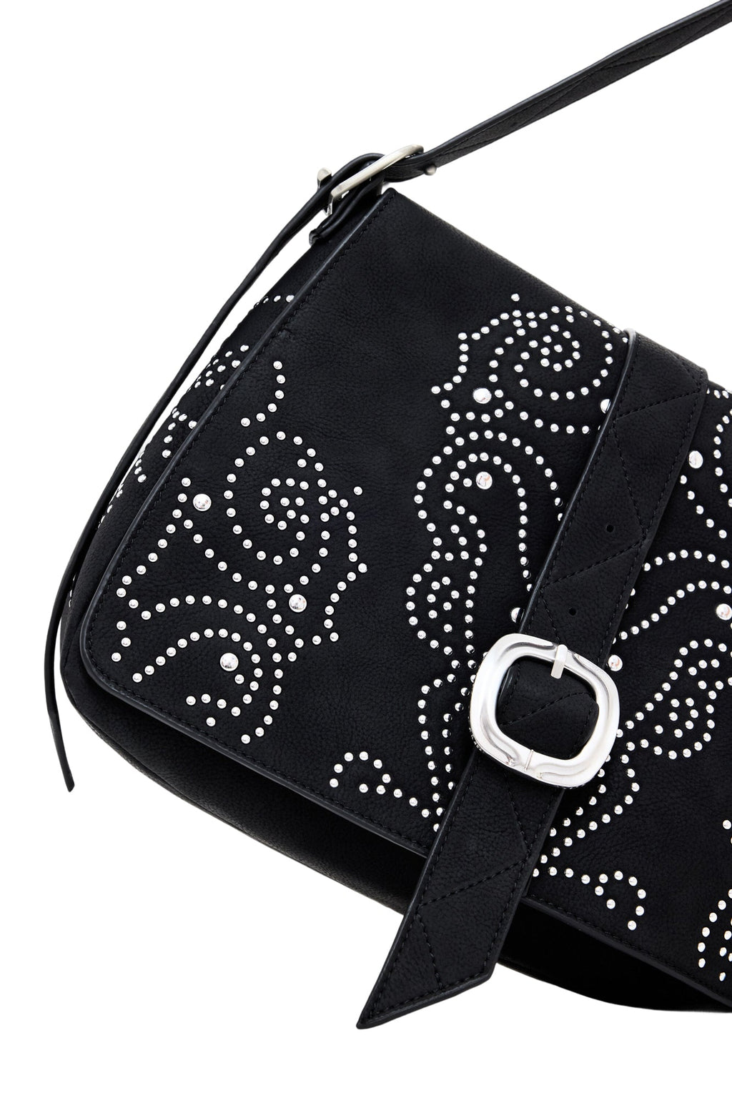 DESIGUAL Women's Black Poker Face Posadas Bag with Studs