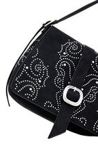 DESIGUAL Women's Black Poker Face Posadas Bag with Studs