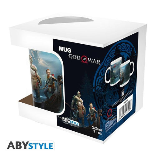 ABYSTYLE MUG GOD OF WAR: "KEY ART" CERAMIC COFFEE CUP WITH HANDLE 320ML