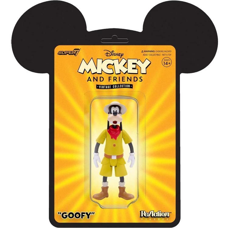 Super7 Disney Mickey & Friends Goofy "Goofy" Action Reaction Figure Mickey Mouse 9Cm