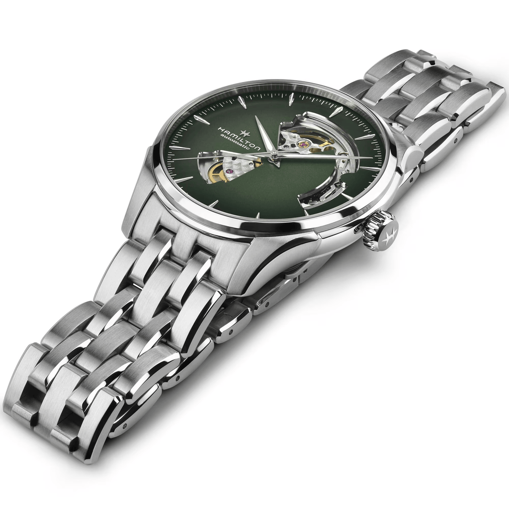 Hamilton Jazzmaster H32675160 – green automatic skeleton stainless steel