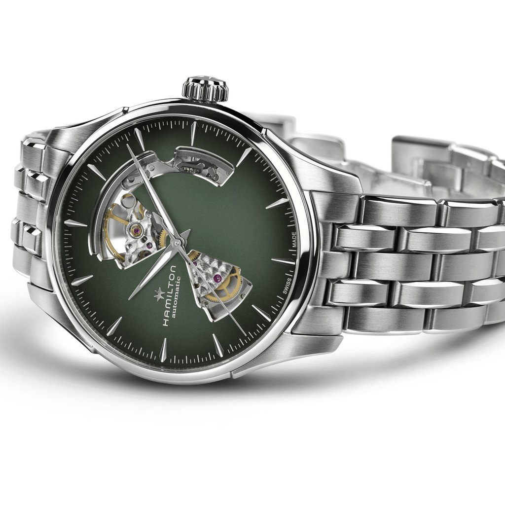 Hamilton Jazzmaster H32675160 – green automatic skeleton stainless steel