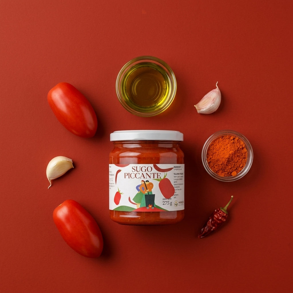 Spicy Artisan Sauce - With Chili Pepper and EVO Oil