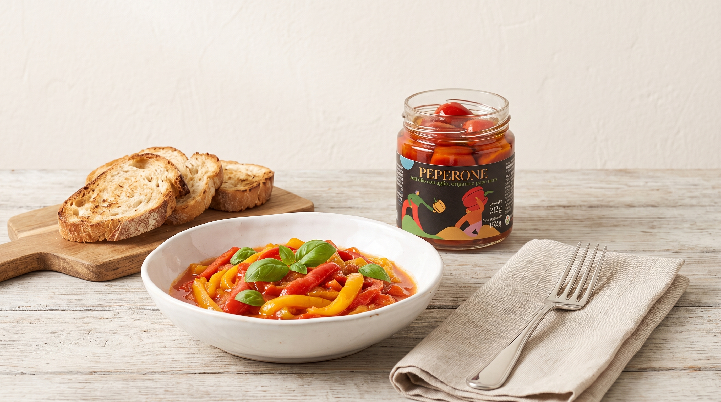 Peperoni Sott'Olio EVO Artigianali - Antipasto Mediterraneo