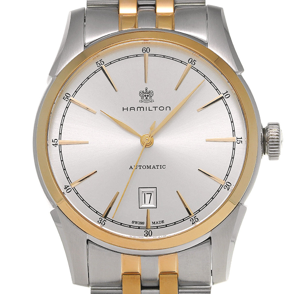 Hamilton American Classic H42425151 - Elegant automatic with silver dial and rose PVD case