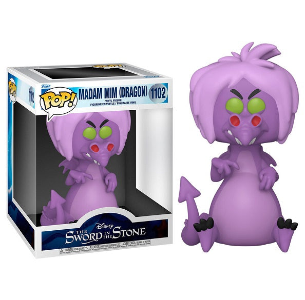 Funko Pop Disney The Sword in the Stone 1102 Maga Mago' Dragon 15Cm Madam Mim