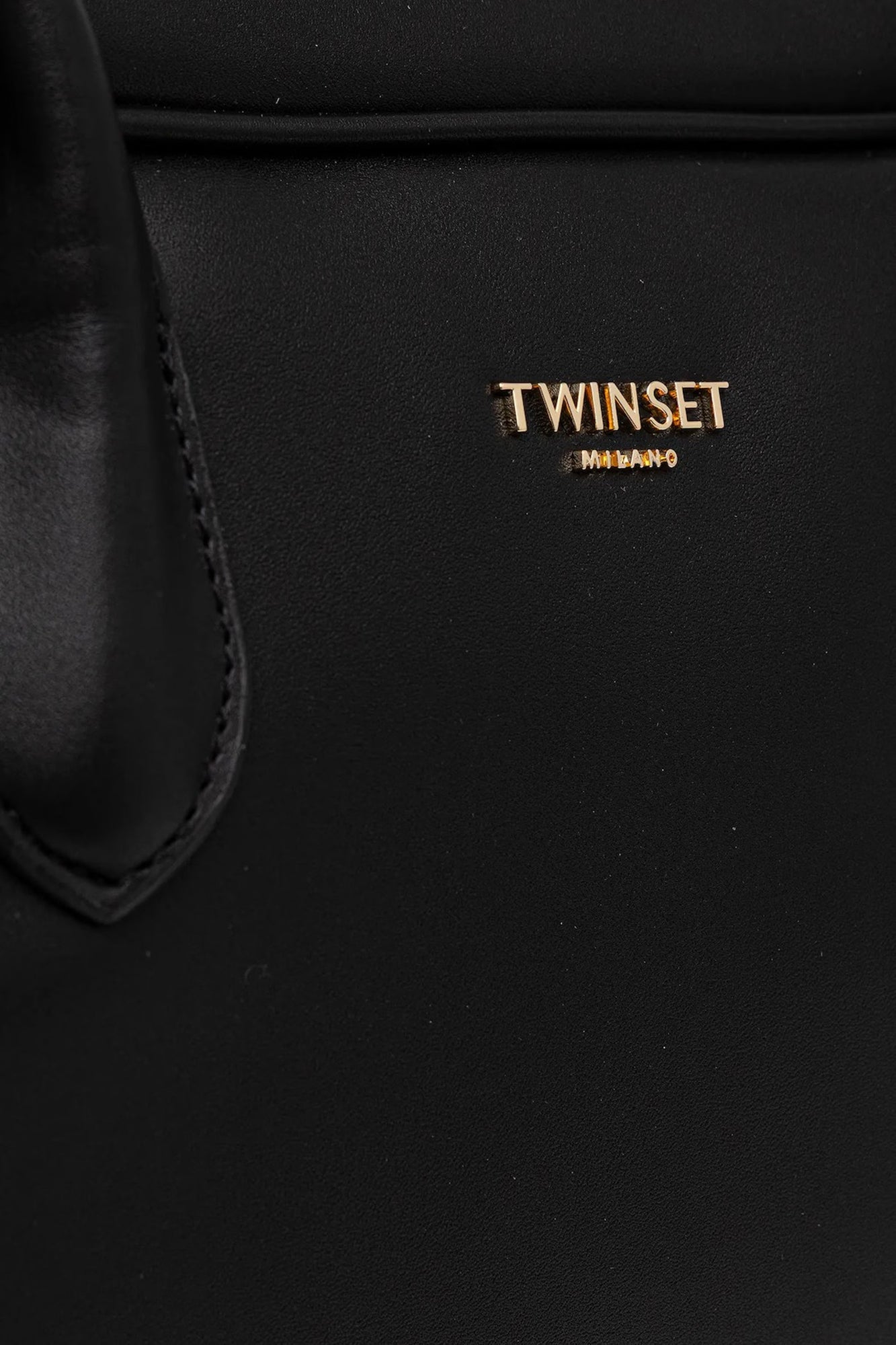 TWINSET Women's Black Boston Bag with Adjustable Shoulder Strap