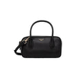 TWINSET Women's Black Boston Bag with Removable Shoulder Strap