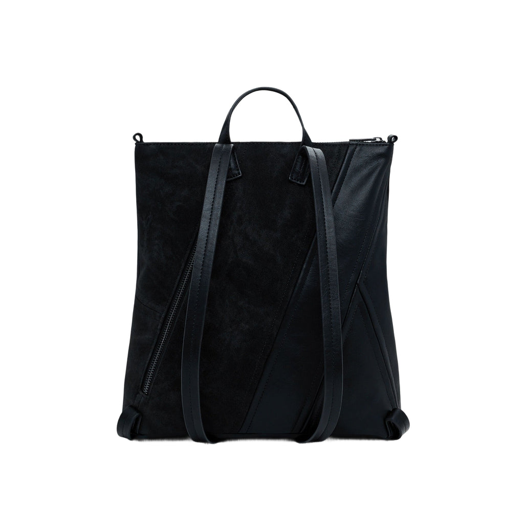 DESIGUAL Women's Patch Tango Pretoria Mini Black Backpack
