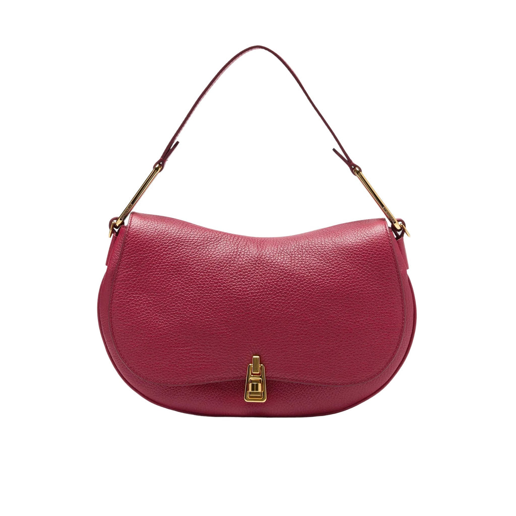 COCCINELLE Borsa Donna a Mano con Tracolla Rossa, In Vera Pelle, Magie Soft