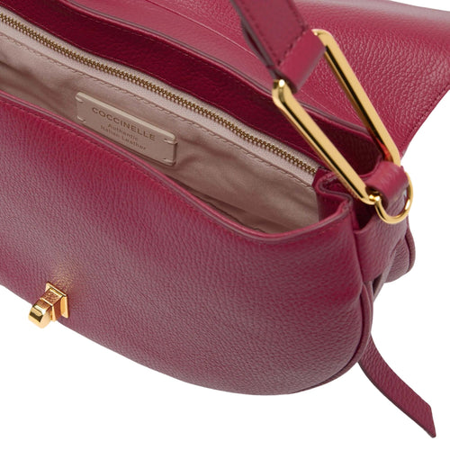 COCCINELLE Women's Handbag with Shoulder Strap, Red, Genuine Leather, Magie Soft