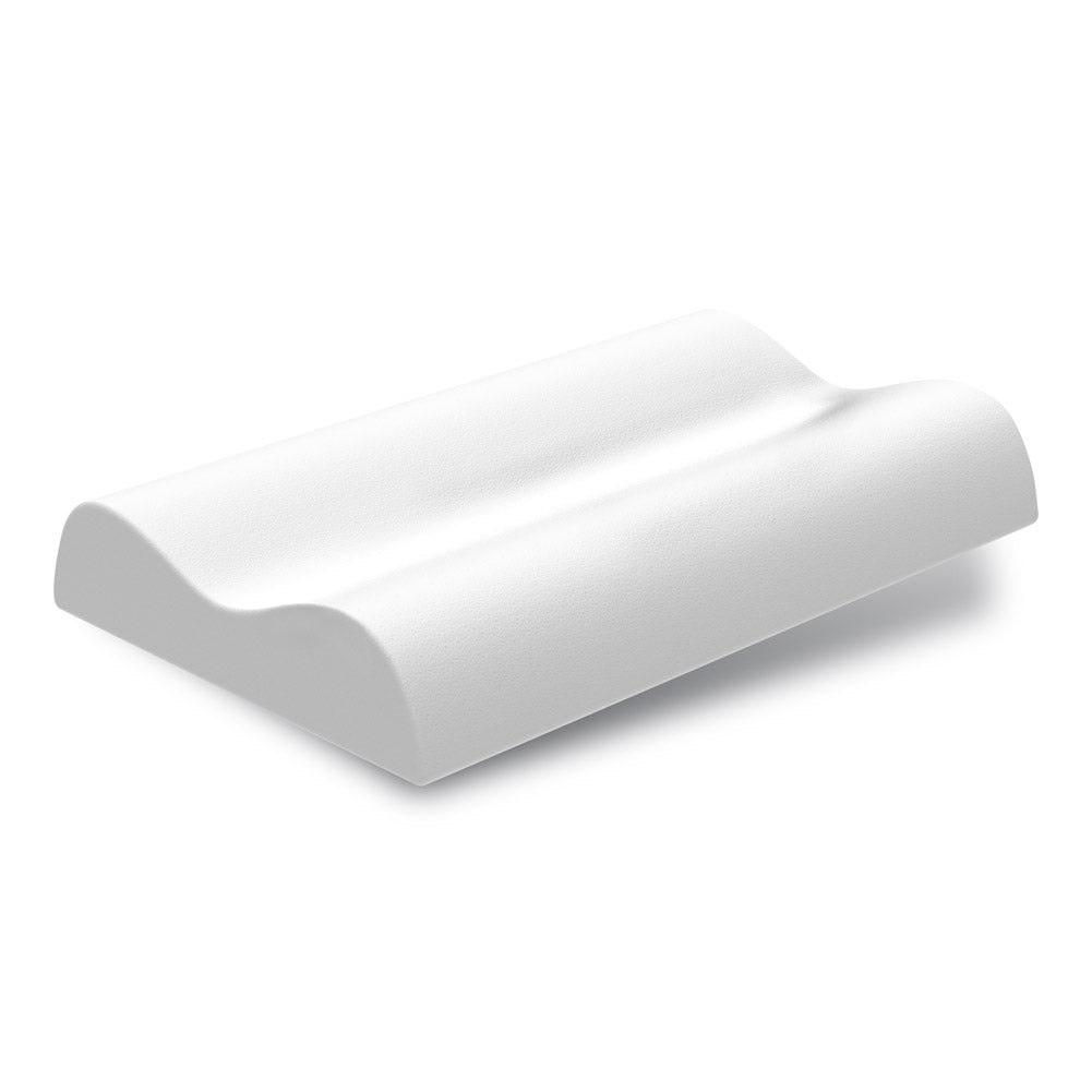 Pair of high-density cervical pillows with a cool, removable cotton fabric cover - Ortho Cervical