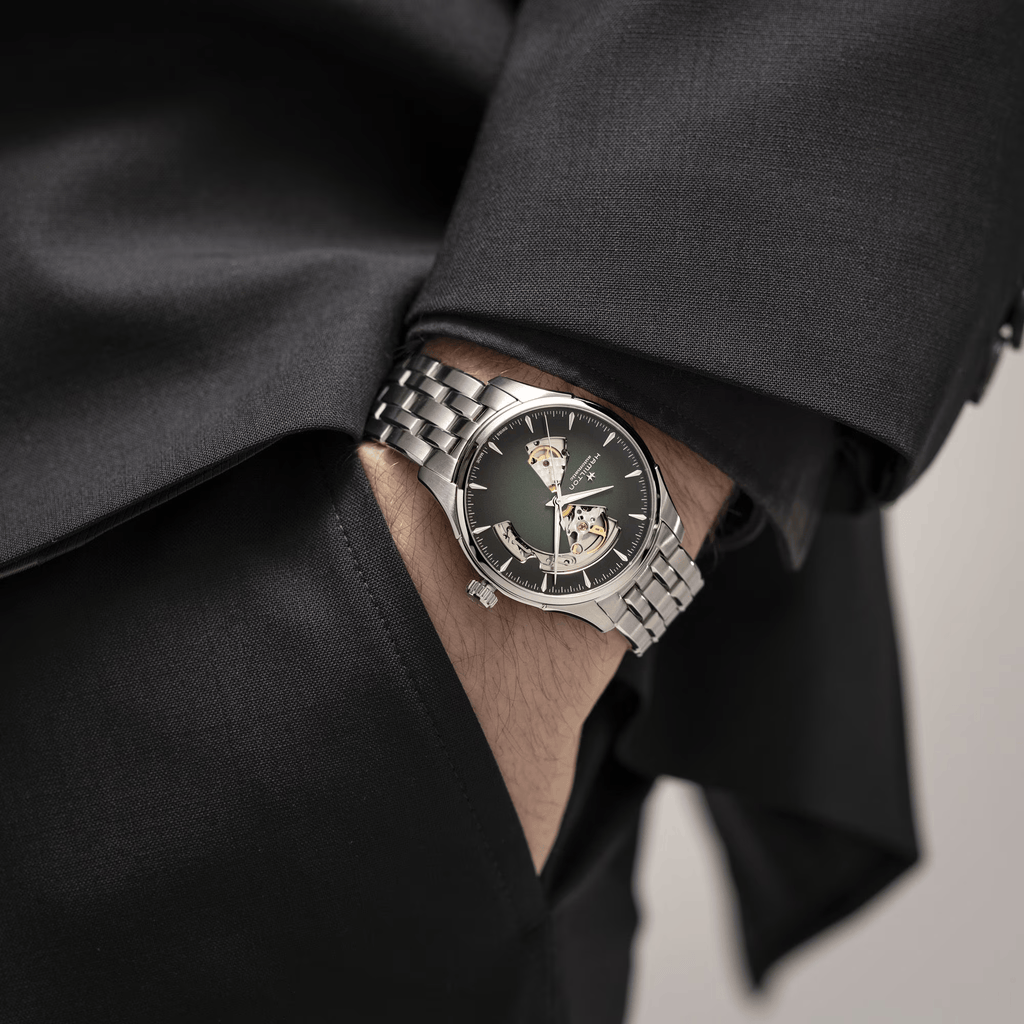 Hamilton Jazzmaster H32675160 – green automatic skeleton stainless steel