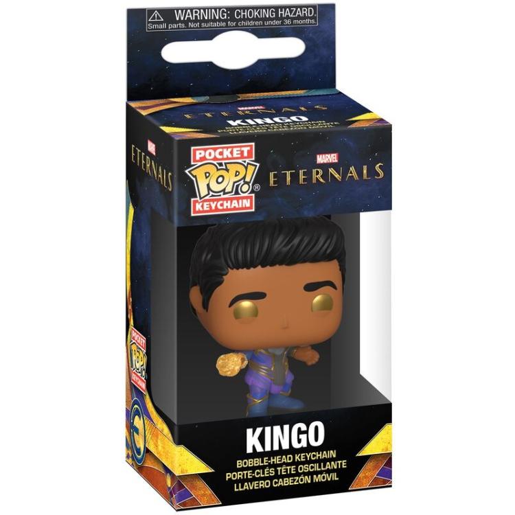 Funko Pop! Keychain Marvel - The Eternals (Kingo) Portachiavi Serie Disney Plus